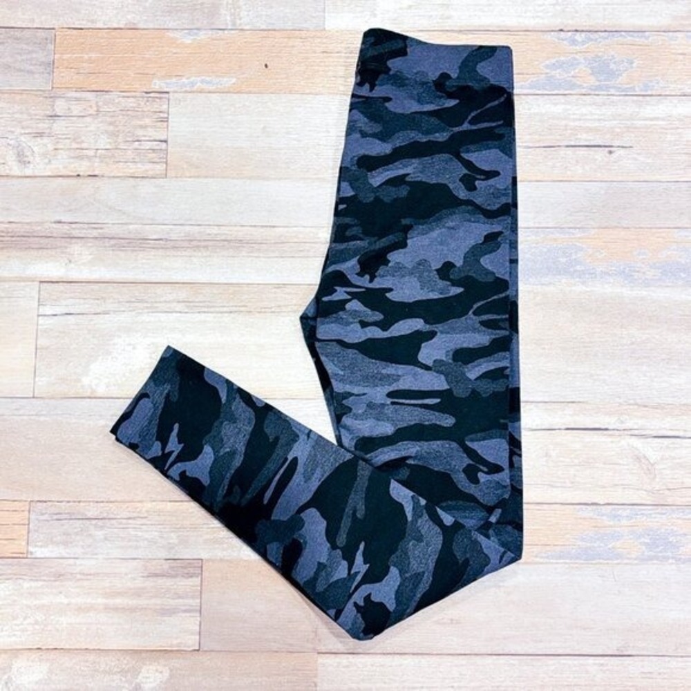 GEORGE Grey Black Camo Cotton Blend Stretch Leggings X-Small